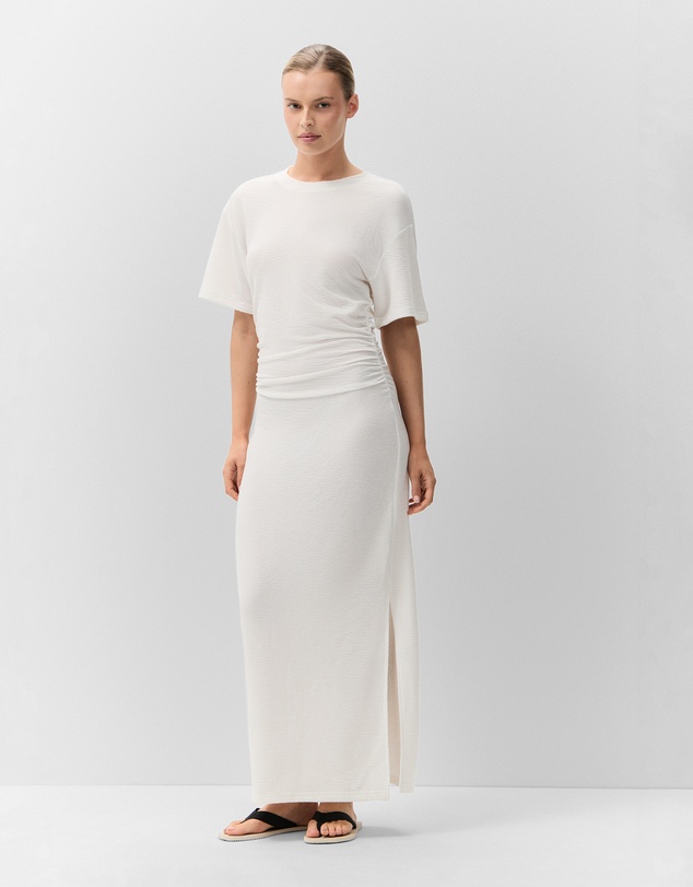 UNISON - Textured Tuck Detail Dress