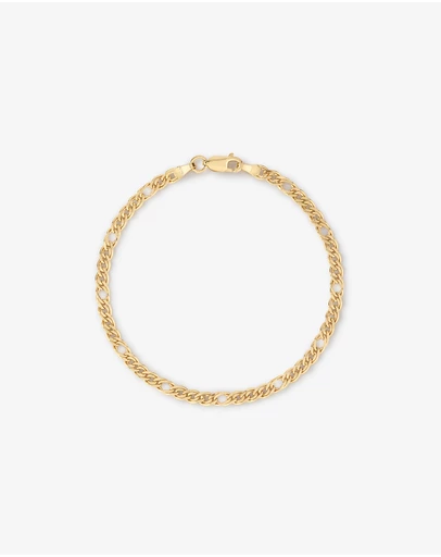 Michael Hill - Double Oval Curb Bracelet in 10kt Yellow Gold