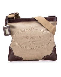 Pre-Loved by Azura Reborn - Pre-Loved Canvas Canapa Logo Crossbody
