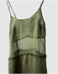 Damson Madder - Sasha Ruffle Slip Dress
