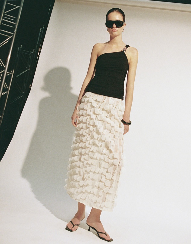 Lover - Este Ruffle Midi Skirt