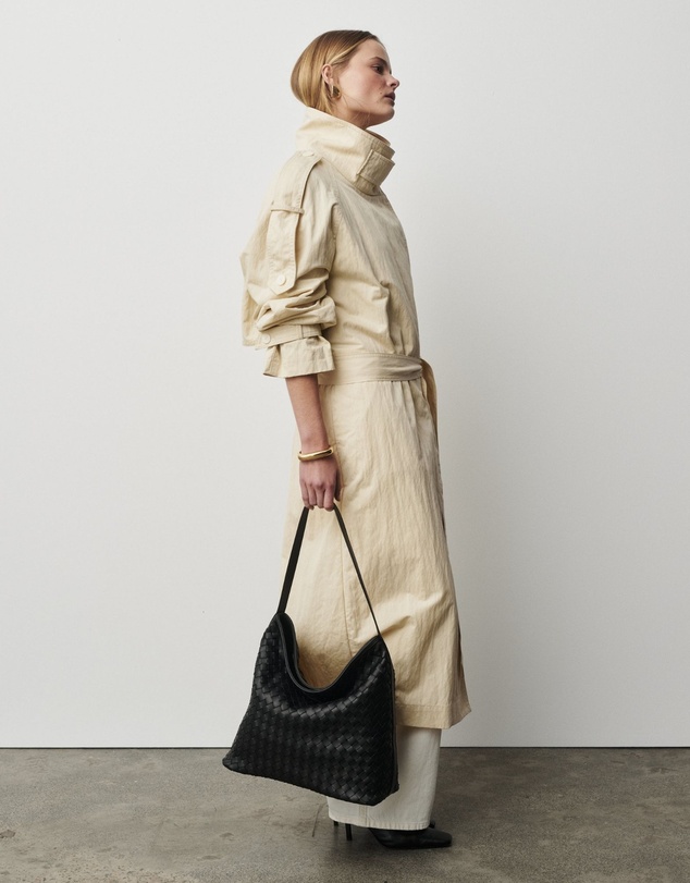 VESTIRSI - Bianca Woven Hobo Black
