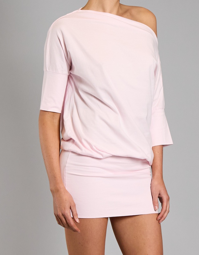 Love and Nostalgia - Gabby Ballet Tee Dress - Baby Pink