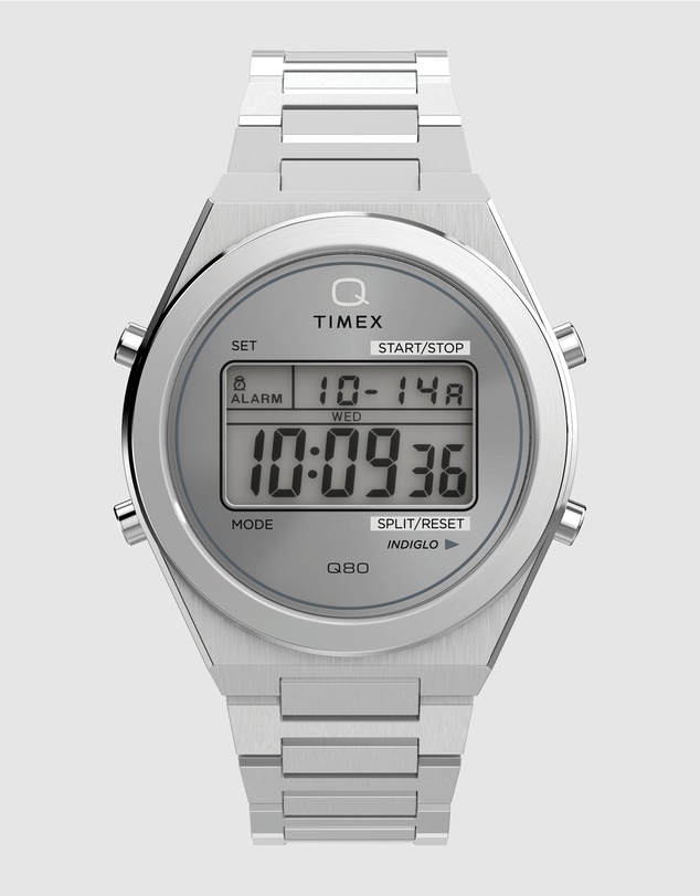 TIMEX - Q Timex® Q80 Continental 39mm Stainless Steel Bracelet Watch