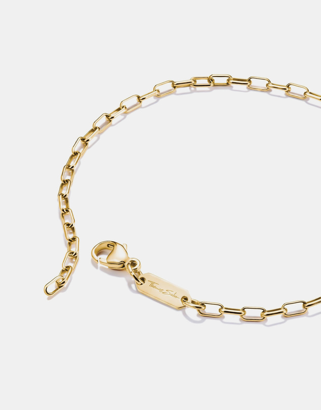 THOMAS SABO - Gold-Tone Stainless Steel Paperclip Bracelet 2.3mm