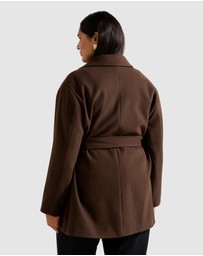 Forever New Curve - Adele Curve Wrap Coat
