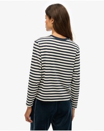 Superdry - Country Club Long Sleeve Stripe Top