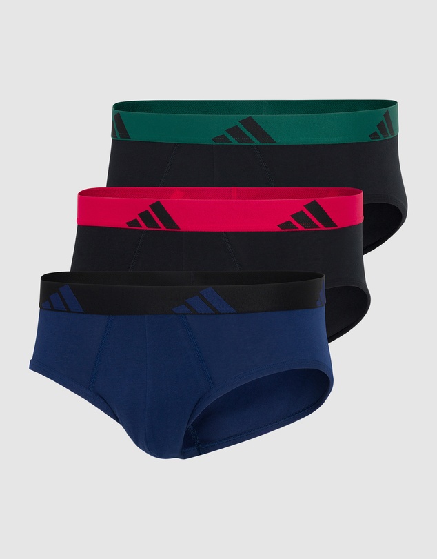 adidas Sportswear - 3 Pack Active Flex Cotton Brief Underwear