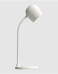 Kreafunk - Kreafunk Ellie Lamp W/ Qi Charger And Bluetooth Speaker - White