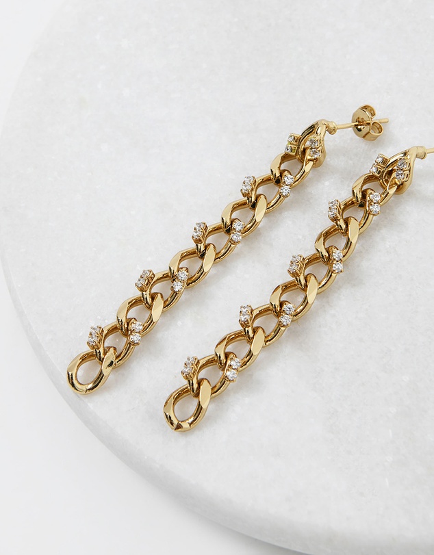 Forcast - Cambria 16k Gold Plated Earrings
