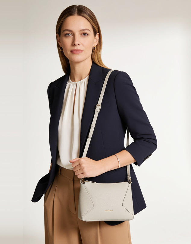 Pierre Cardin - Pierre Cardin Genuine Leather Soft Pebbled Crossbody Bag