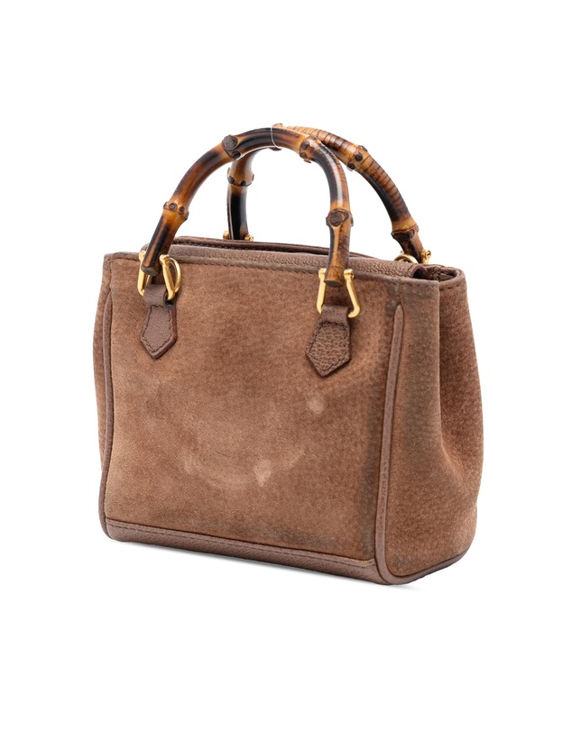 Pre-Loved by Azura Reborn - Pre-Loved Mini Suede Bamboo Satchel