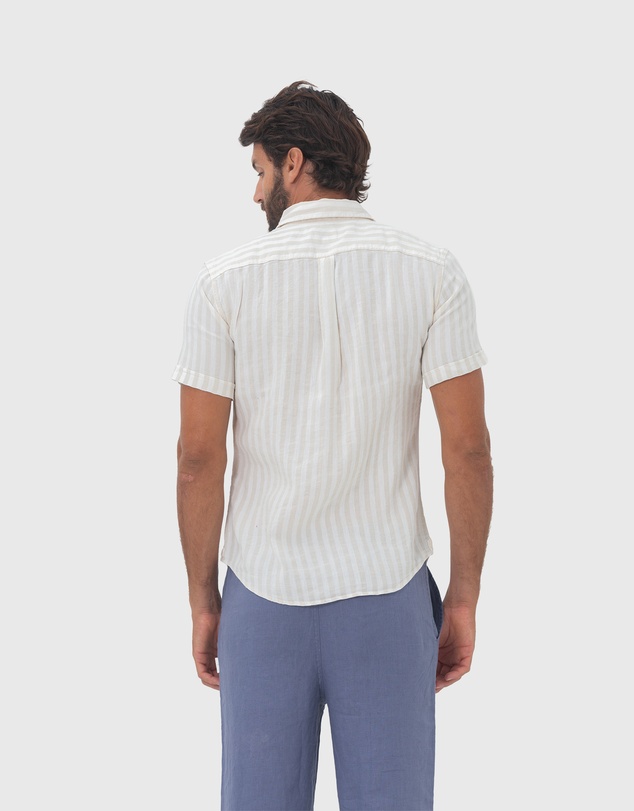 Coast Clothing - Short Sleeve Linen Shirt - Beach
