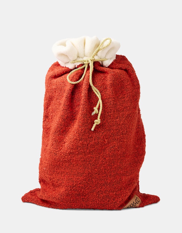 Kip&Co - Christmas Red Boucle Santa Sack - Kids