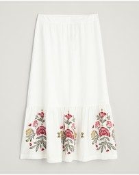 Seasalt - Seasalt Cornwall White Through the Woods Skirt