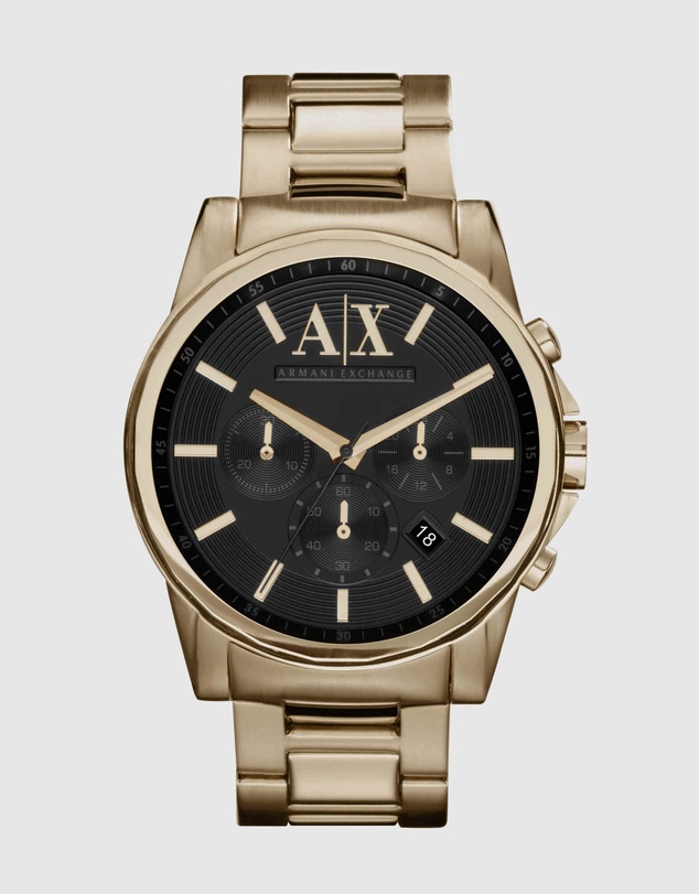 Armani Exchange - Gold Tone Chronograph Watch