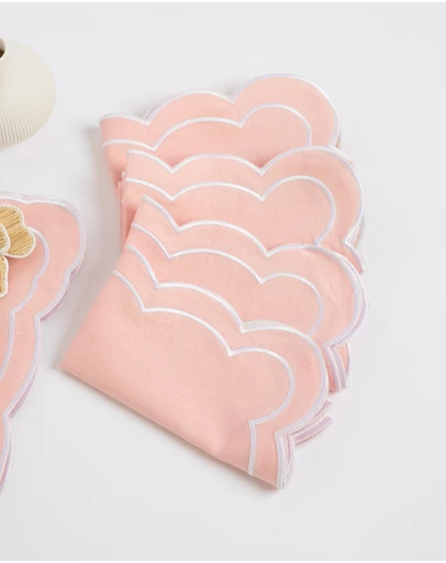 Tablescaped - Pretty In Pink - Set of 4 Napkins