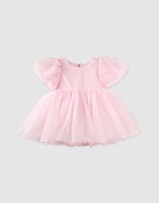 Designer Kidz - Sophia Puff Sleeve Baby Dress