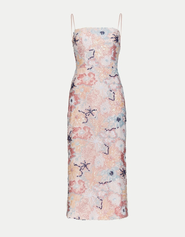 JUSTIN TONG - Jessica Beaded Midi Dress