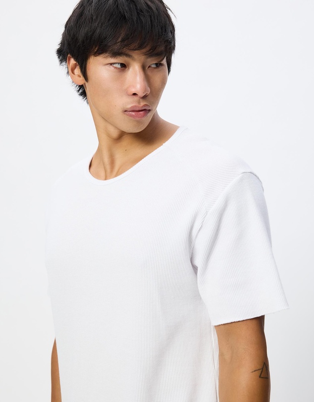 Surrounded By Ghosts - The Arsenic Relaxed Waffle Knit Long Tail T-Shirt