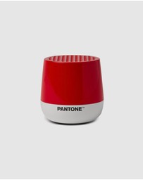 Lexon - Lexon GIFT Set PANTONE - Includes Mino+ Mini Speaker, Flip Classic Clock, Mina M Lamp, Thykho 3 Speaker - 2035 Red