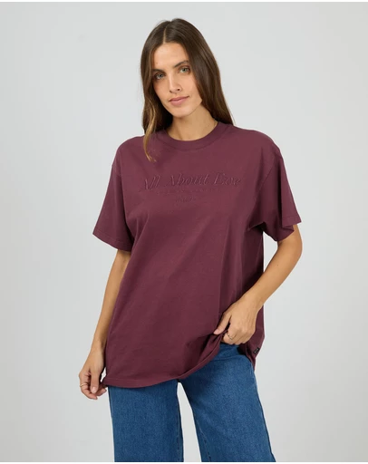 All About Eve - Aae Timeless Tee Wine