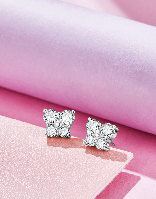 Mestige Kids - Little Flutter Earrings - Silver Plated