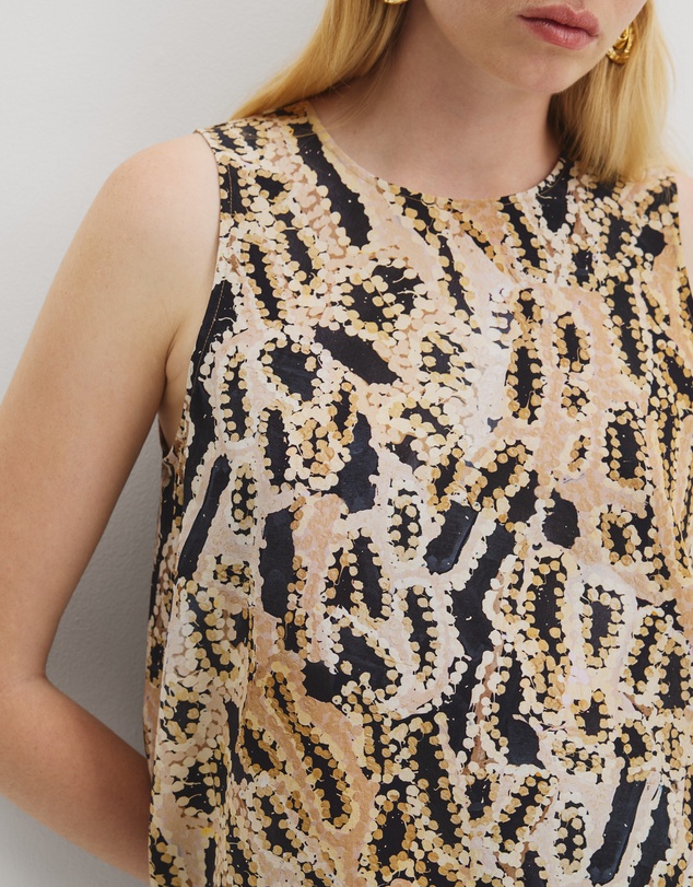 Country Road - Country Road X Ngali Ngurra Silk Print Tank
