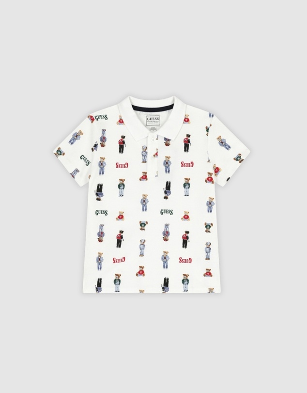GUESS - Bear Graphic Polo Shirt