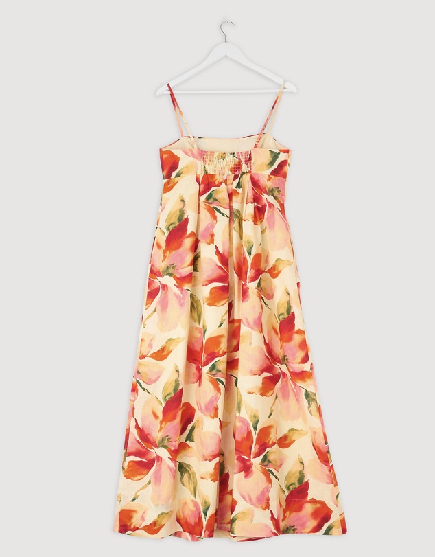 Revibe - Repaired AERE Aniya Linen Maxi Dress - AU 12