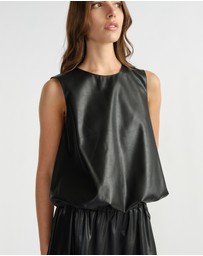 Decjuba - D-Luxe Faux Leather Top