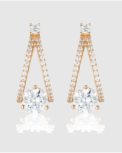 Georgini - Champagne Rose Gold Earrings