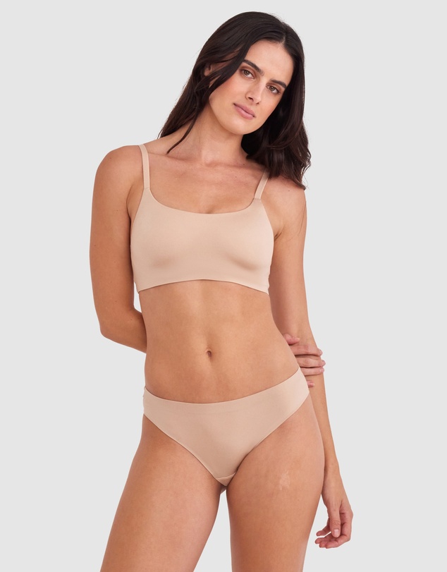 Bras N Things - Body Bliss Wirefree Scoop Bra - Nude 2