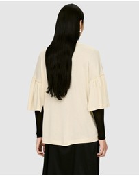 ARKET - Frill-Sleeve T-Shirt