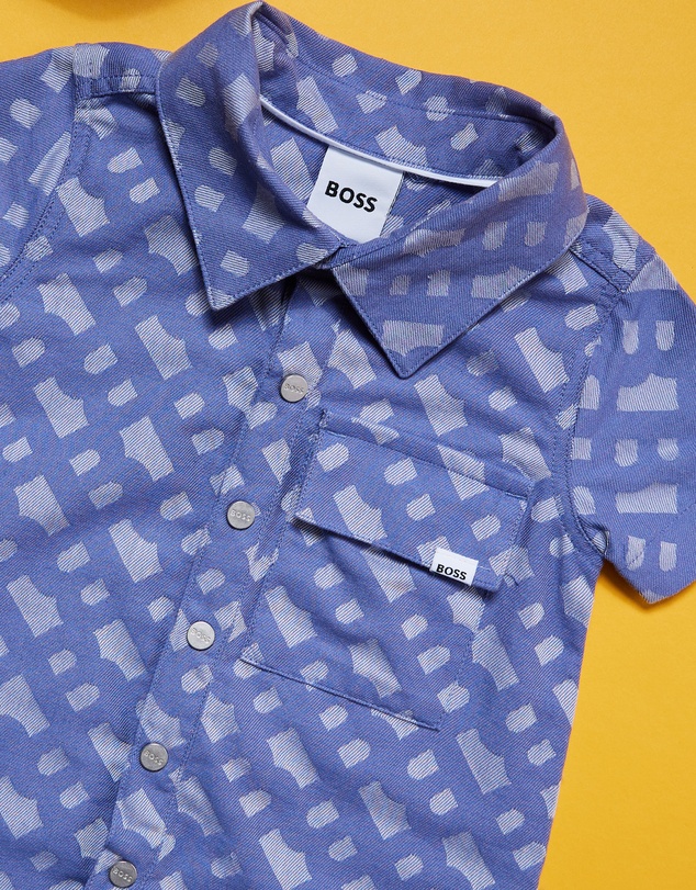 BOSS - Short Sleeve All-in-One and Bucket Hat Set - Babies