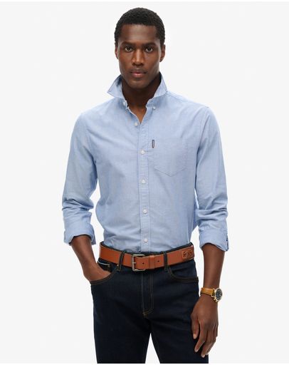 Azure Blue Chambray Oxford
