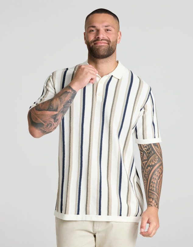 Johnny Bigg - Logan Stripe Knit Polo