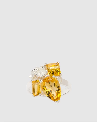 Karen Walker - Rock Garden Ring with Citrines