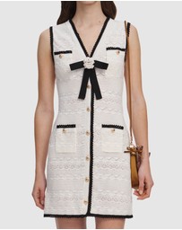 Self Portrait - Pointelle Knit Mini Dress