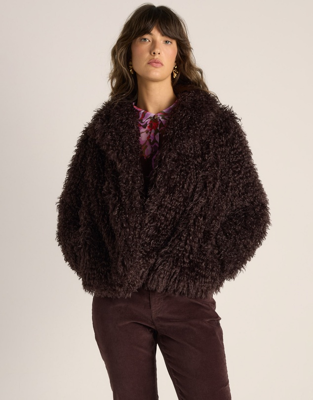 Fate + Becker - Wynn Cropped Fur Jacket