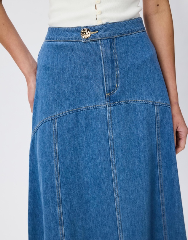 Tussah - Tenley Chambray Midi Skirt