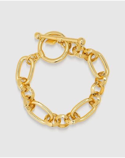 Nialaya Jewellery - Women's Chunky T-Bar Bracelet