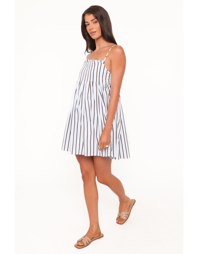Petal & Pup - Cole Mini Dress - Blue Stripe