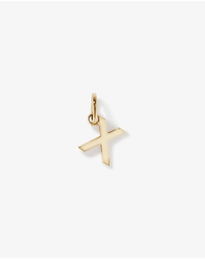 Michael Hill - Letter X Initial Pendant in 10kt Yellow Gold