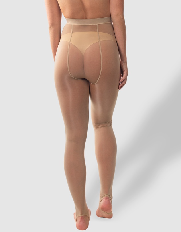 B Free Intimate Apparel - Ladder Resistant Shaping Stirrup Tights