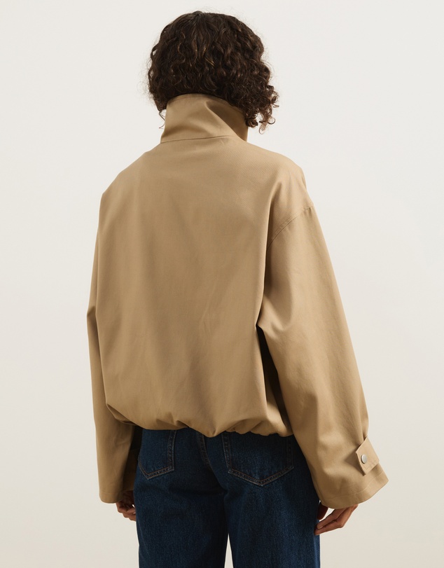 Atmos&Here - Taya Funnel Neck Twill Bomber