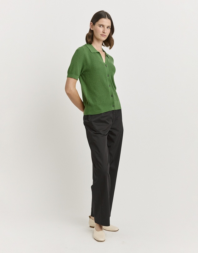 Toorallie - Grain Stitch Button Polo
