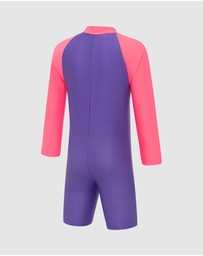 Speedo - TGRL Toddler Long Sleeve Zip Sunsuit - Babies-Kids