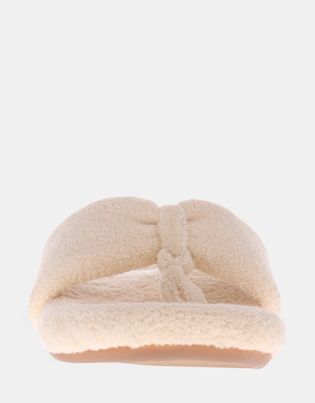 Mia Vita - Cozy Toe Post Slipper - Ivory