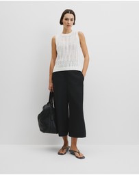 Country Road - Australian Good Earth Cotton Pointelle Knit Tank